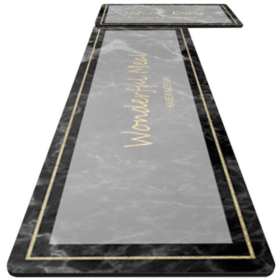 Washable kitchen rug, absorbent kitchen mat